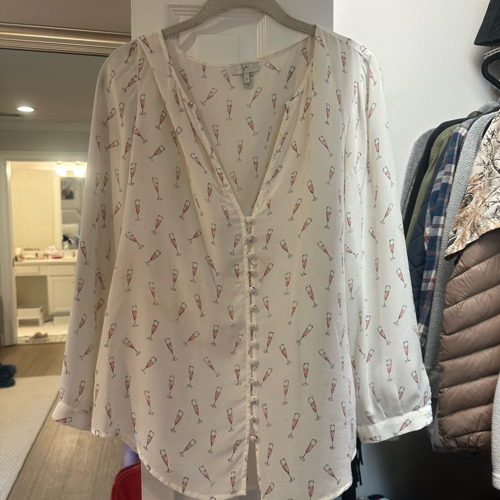 joie champagne blouse